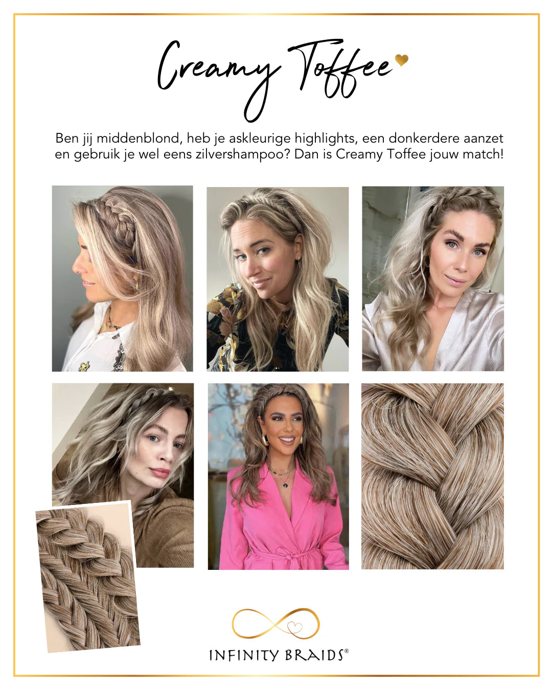 Infinity Braids Lizzy Cremiges Toffee