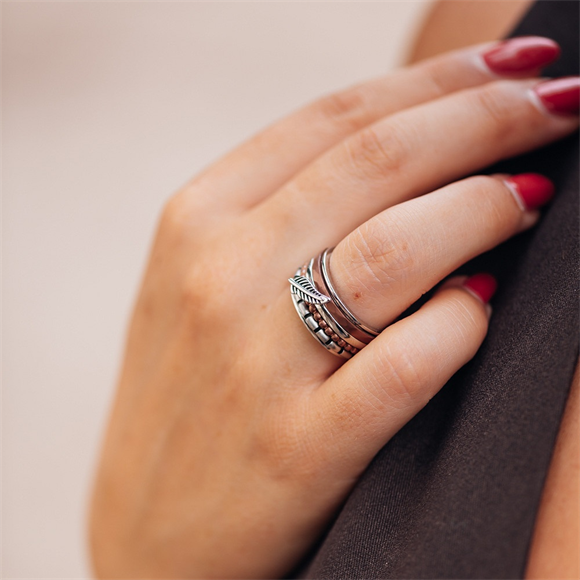 iXXXi Schmuckfüllring Symbol Feder 2 mm