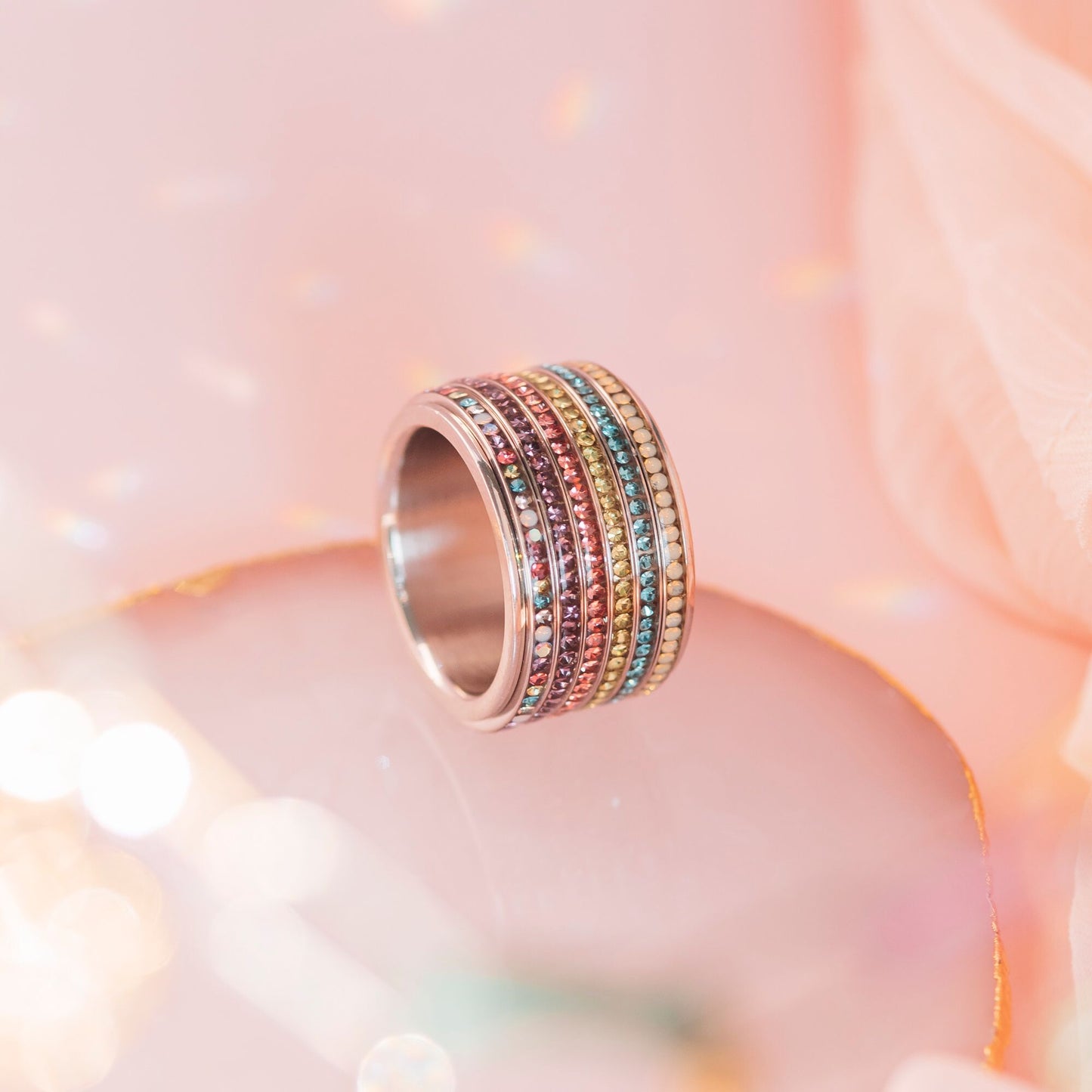 iXXXi Schmuck Füllring Zirkonia Blüte