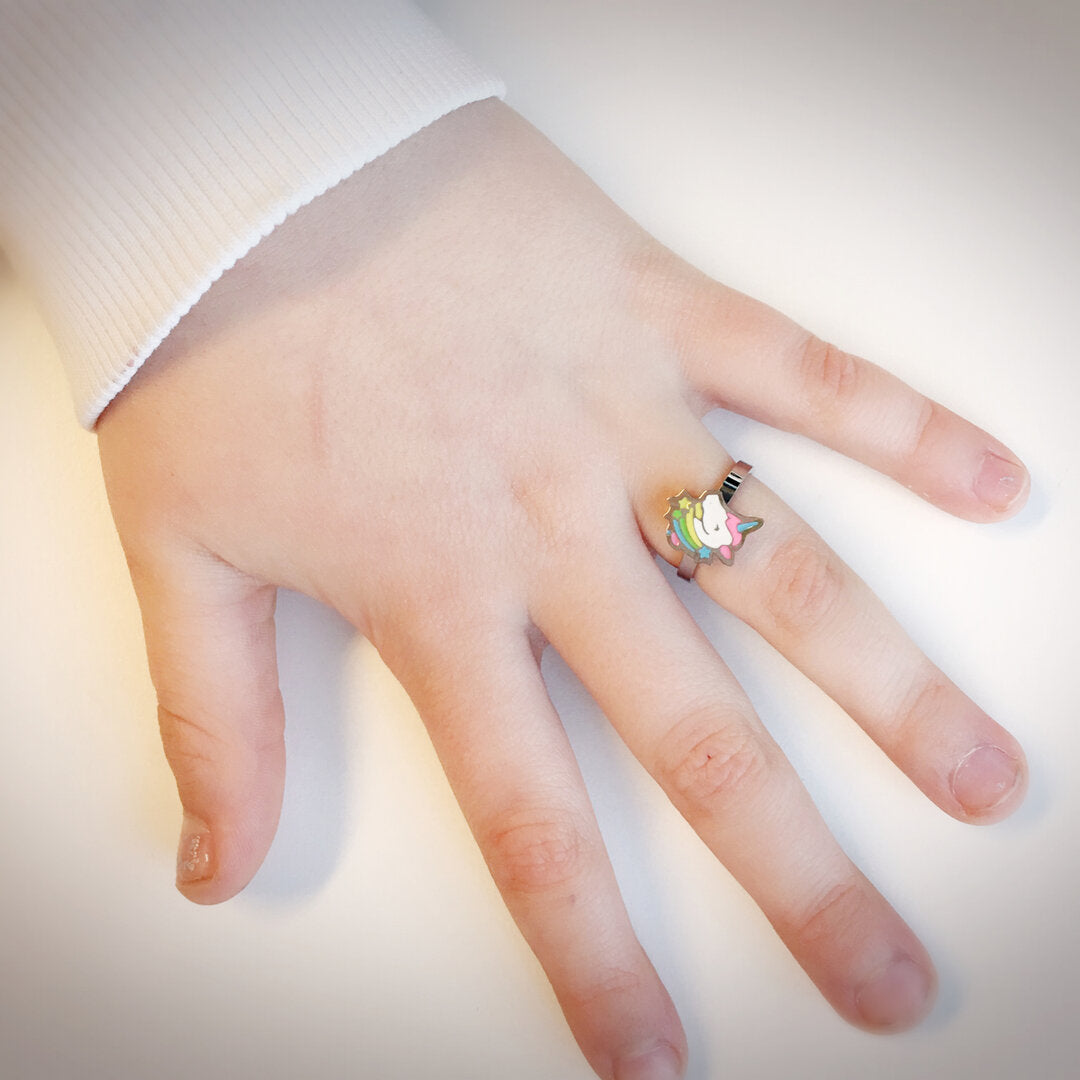 Kidz Einhorn Stern glänzender Stahl