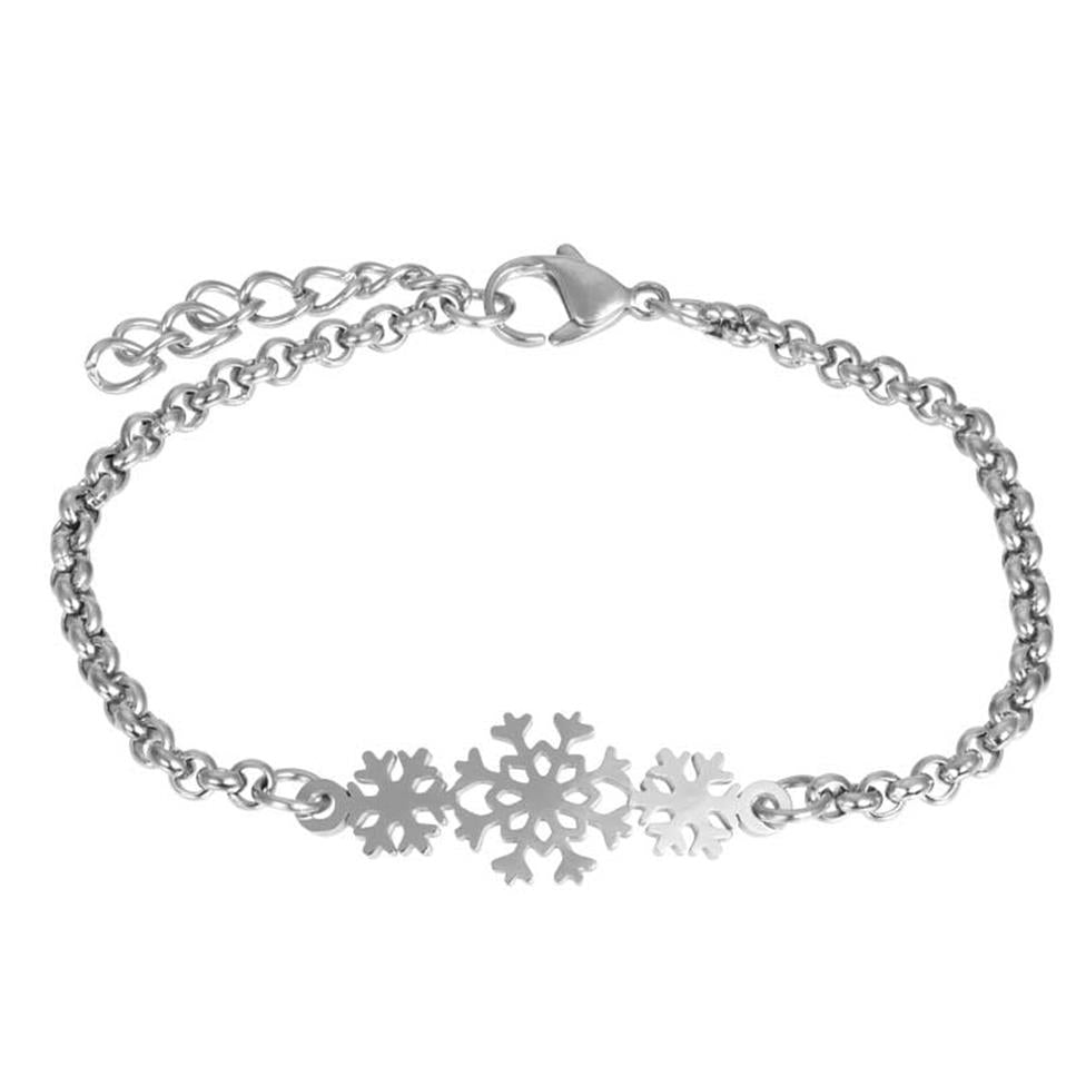 iXXXi Schmuckarmband Schneeflocke 17+3cm