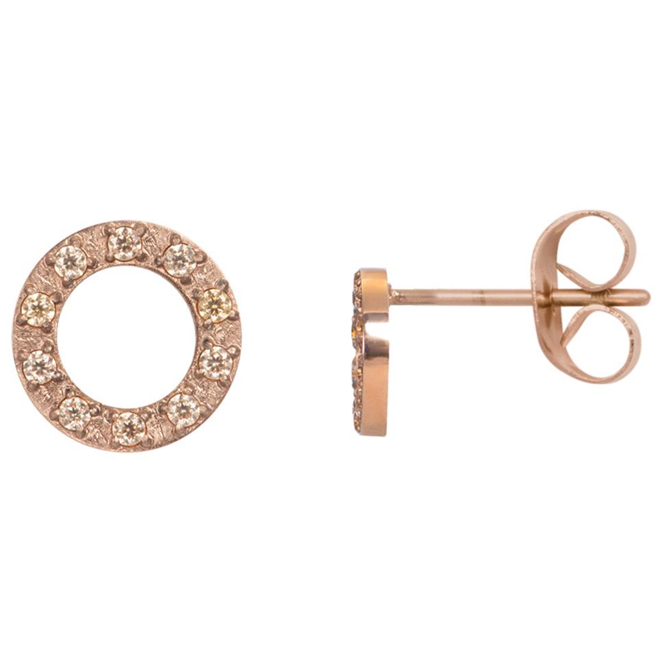 iXXXi Jewelry Ear studs Circle Stone 10mm