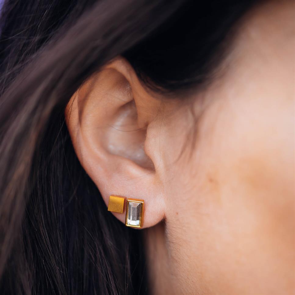 iXXXi Jewelry Ear Studs Expression Rectangle