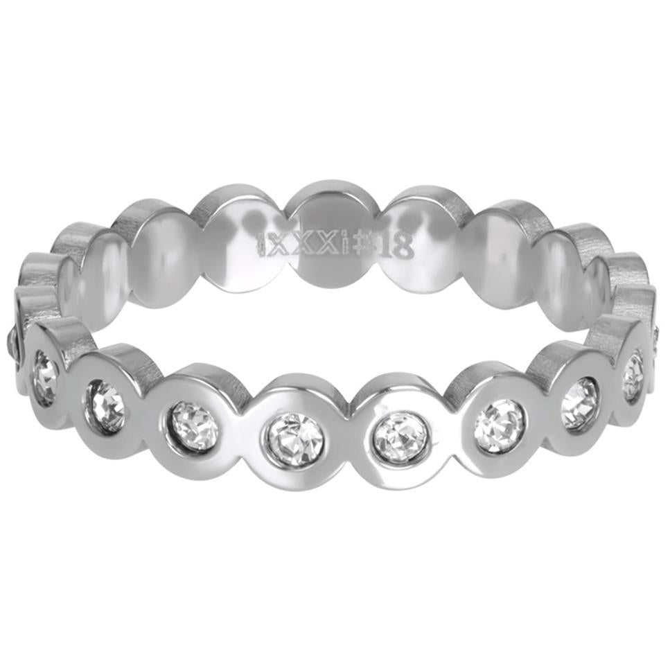iXXXi Schmuck-Füllring, großer runder Stein, 4 mm