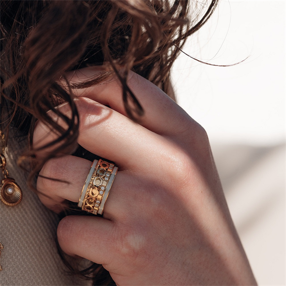 iXXXi Jewelry Base ring Warm Grey 10mm