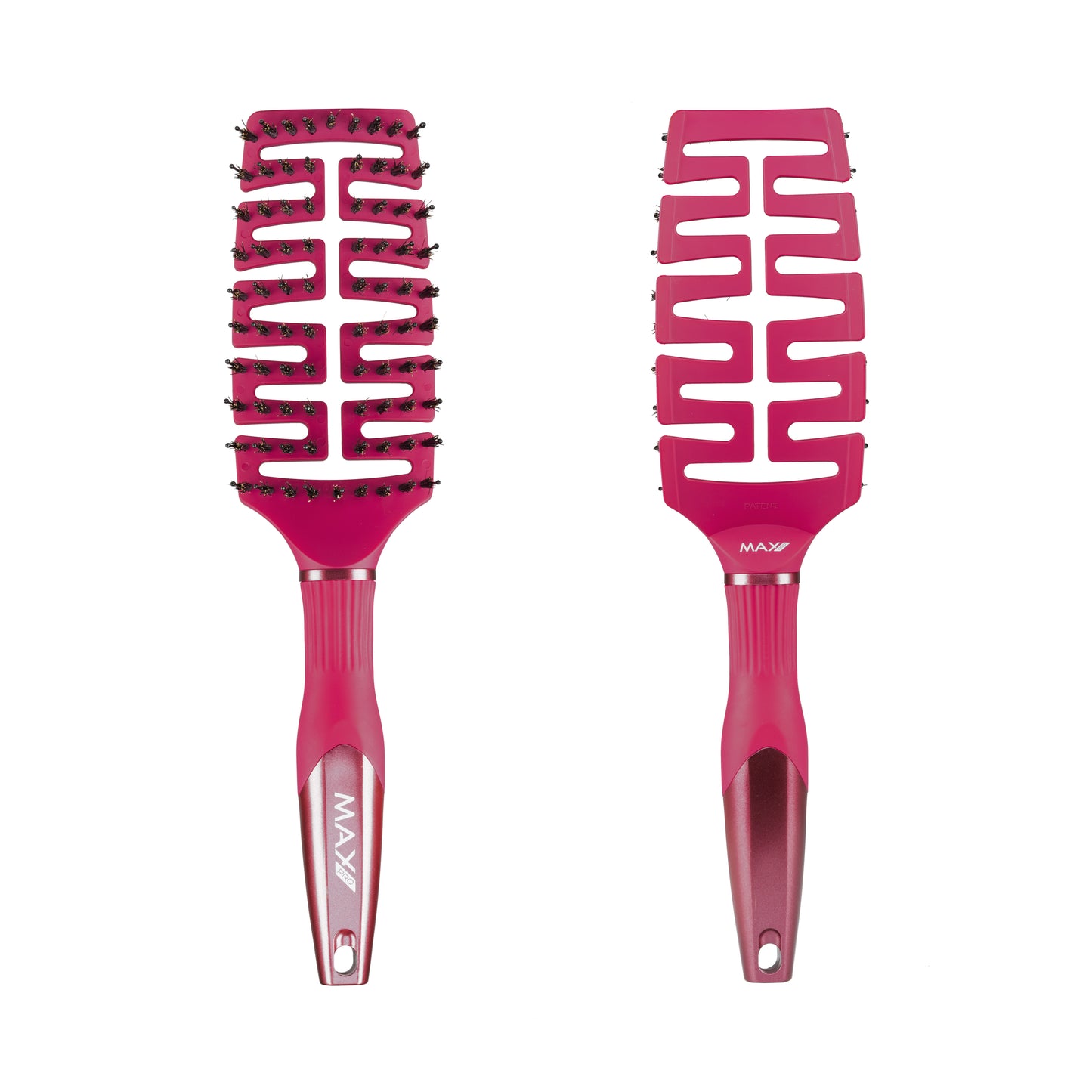 Max Pro Detangler Brush – Burgundy Beauty