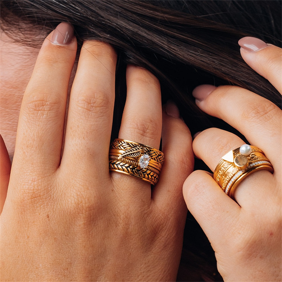 iXXXi Schmuckfüllring Symbol Feder 2 mm