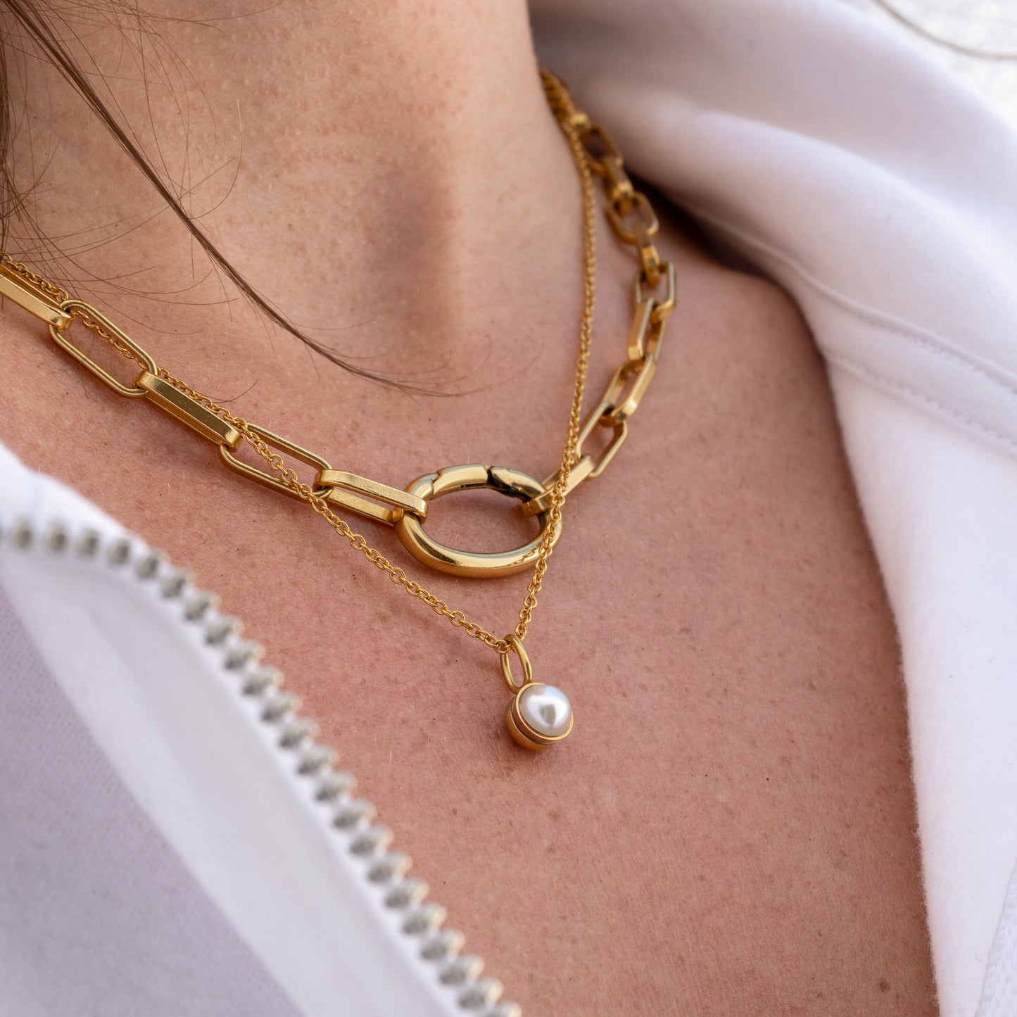 iXXXi Schmuck-Halskette mit quadratischer Kette