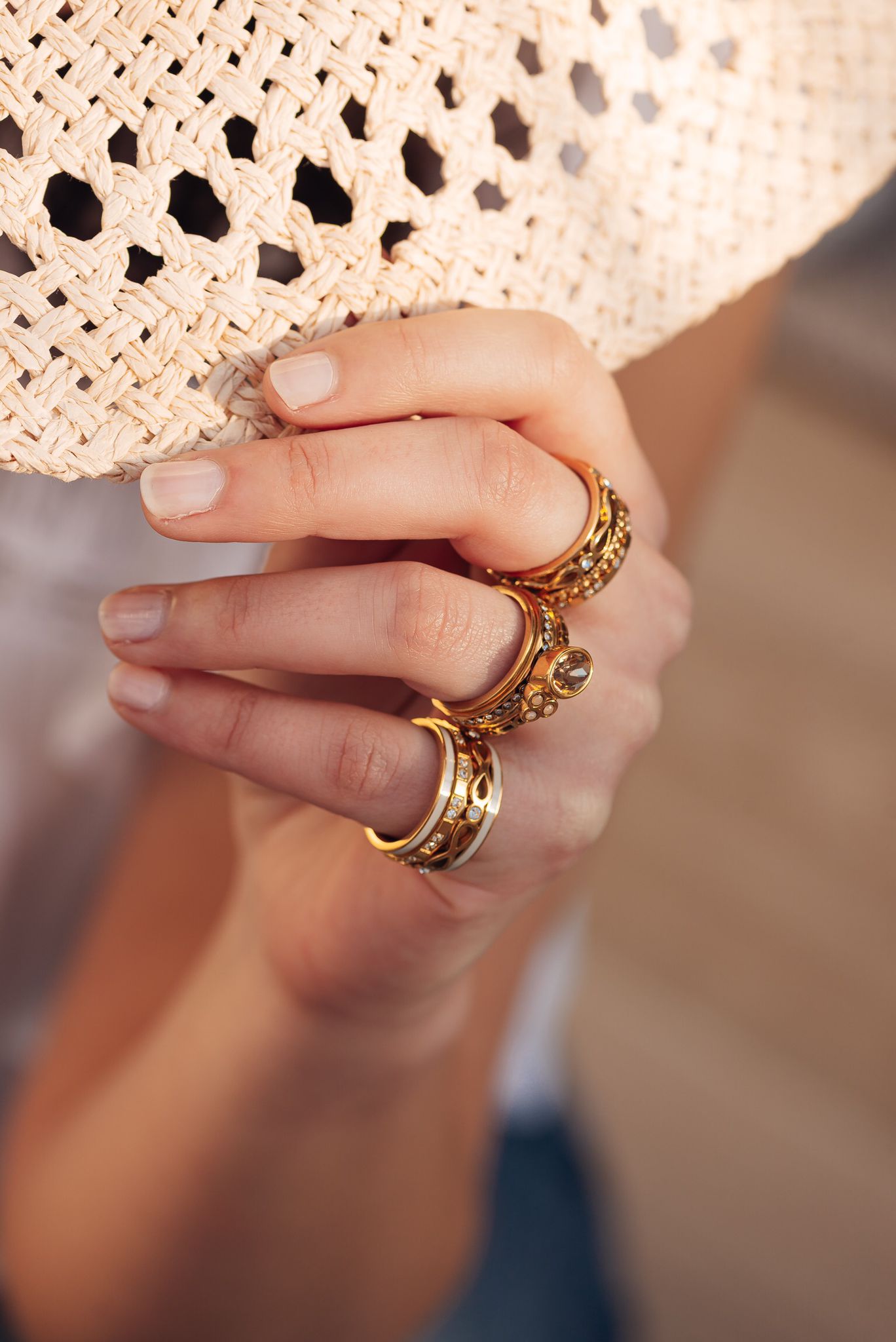 iXXXi Jewelry Base ring Warm Grey 10mm