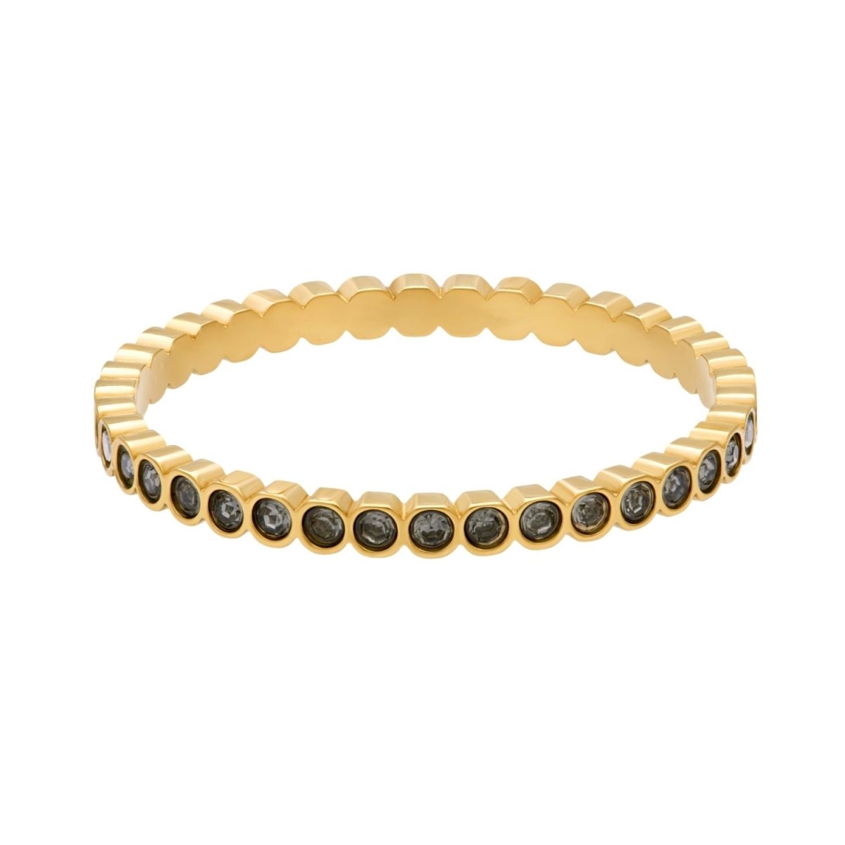 iXXXi Jewelry Vulring Small Circle Stone Black Diamond