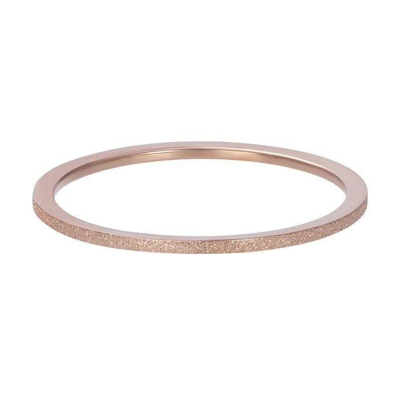 Zusammengesetzter iXXXi-Ring „Flat Circles“ aus Roségold