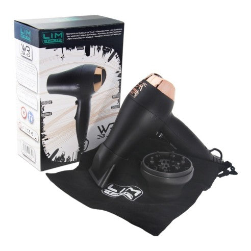 LIM HAIR WR 3.0 Mini Travel Hair Dryer Black/Rosé-Gold