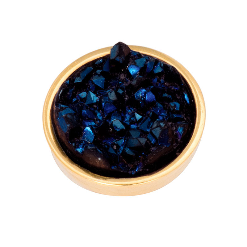 Top Part Drusy Dark Blue