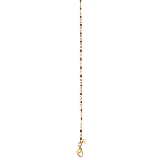 iXXXi Schmuck Halskette 1 mm braune Perlen
