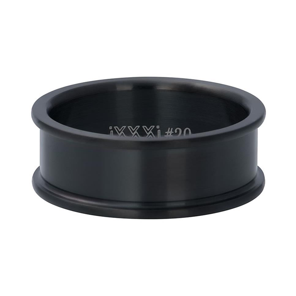 iXXXi Men Basisring Schwarz 8 mm